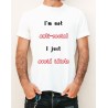 White t-shirt with "I'm not anti-social" print