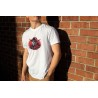 White t-shirt with samurai warrior